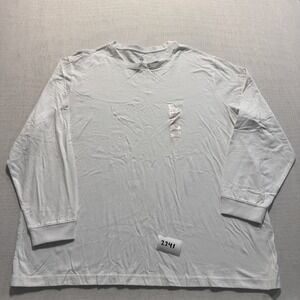 HB Long Sleeve T-Shirt Mens 2XL White New